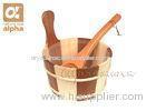 Canadia Red Cedar And White Pine 4L antique wooden buckets For Sauna Room Accessories
