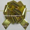 5 Inch Dia Gold Iridescent / Metallic Pom Pom ribbon bow for valentine's flower packing
