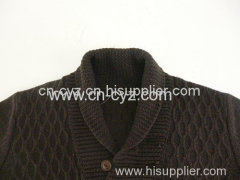 Men's Winter Leisure Wear Mixture Yarn Sweaters