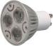 New Style 3x2W Dimmable GU10 Cool White LED Spotlight With 60 Degree Beam Angle Base MR16
