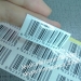 Custom Plain White Adhesive Tamper Evident Destructible Barcode Labels with Sequence Numbers