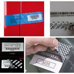 Hot Sale Special Void Material One Time Use Void Warranty Sticker Print Barcode