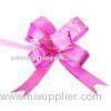 10Pcs 5cm 2in Butterfly Style Golden Edge Pull Ribbon Bows Dark Pink for Gift Packing