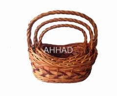 Handmade willow gift basket