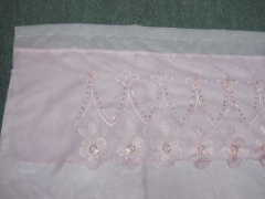 100% Polyester Embroidery Curtain With Taffeta Lining