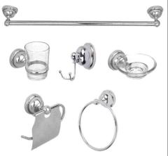 BATHROOM ACCESSORIES SUITS 7 PCS CHROME ZINC