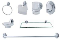 7PCS BATHROOM ACCESSORIES SUITS CHROME ZINC