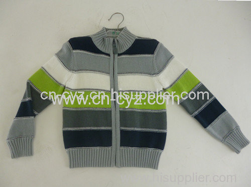 Boys' Combed Cotton Zipper Coats