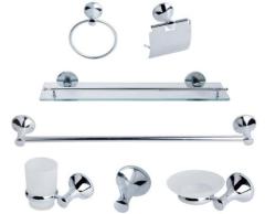 7PCS BATHROOM ACCESSORIES SUITS CHROME ZINC