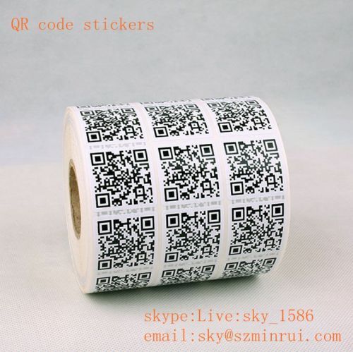 Minrui Wholesale High Quality Kinds of Security QR Asset Tags Tamper Safety Labels with QR Code