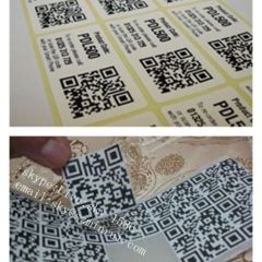 Wholesale High Quality Kinds of Security QR Asset Tags Tamper Safety Labels with QR Code