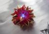 Transparent LED Glowing gift ribbon flower bows with LED light for celebration party