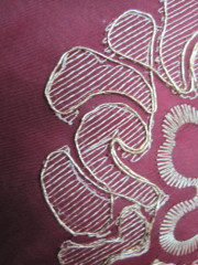 100% Polyester Embroidery Curtain With Taffeta Lining