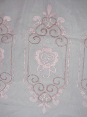 100% Polyester Embroidery Curtain With Taffeta Lining