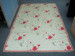 printed table colth with lace