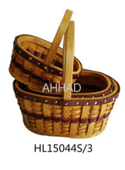 Handmade woodchip gift basket