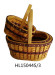andmade woodchip handle basket