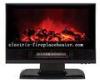 Luxury ABS Desktop / Wall Mounted Electric Fireplace Heater Black / Red