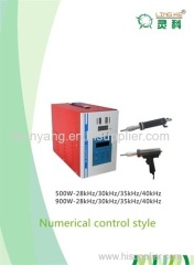 Hand-held ultrasonic spot welding machine