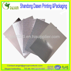 aluminum paper aluminum caroboard paper 69-71gsm aluminum caroboard paper metallized paper