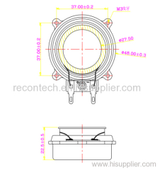 electrodynamic sound exciters 4ohm 10W