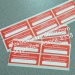 Custom Security Tamper Resistant Non Removable Seal Stickers Self Destructive Label Used in Sealing Goods