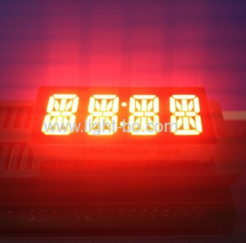 Custom super red common Anode 4 digit 0.39 14 segment LED Display for instrument panel