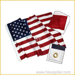Printed customized size and color flying national flag