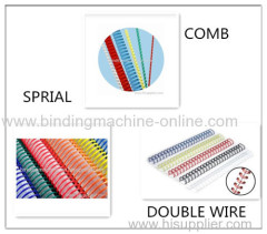 Desktop Manual mulitfunction spiral wire and comb binding machine