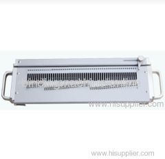 Semi-automatic paper punch machine for comb coil and wire binding