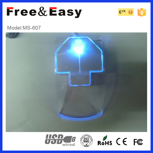 optical wired transparent mouse