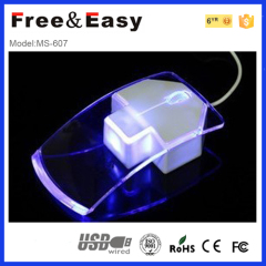 optical wired transparent mouse