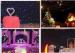 Decorative Red / Green / Blue Flexible LED Star Cloth With Muti Controller