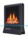 Safety turnover switch with log flame and black freestanding stove in 2000W