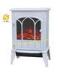 White / Black Free Standing Desktop Electric Fireplace Stove Heater For Villas