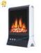Log Flame Effect Black And White Electric Fireplace Stove Heater CE / GS / ROHS