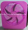 Pink Lightweight Square Electric Fan Battery Operated Cooling Fan With Handle
