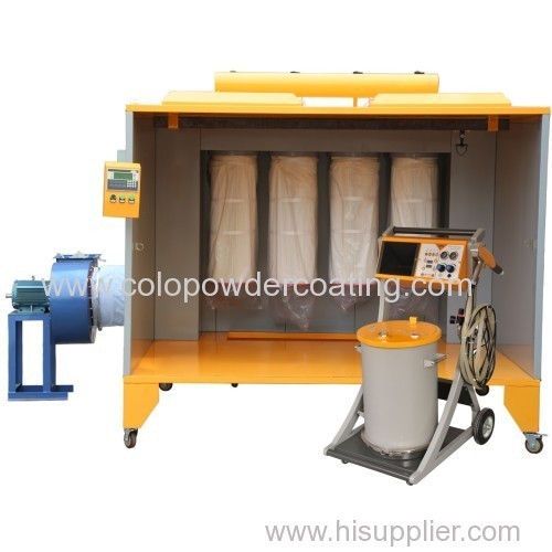 manual electrostatic powder paint booth