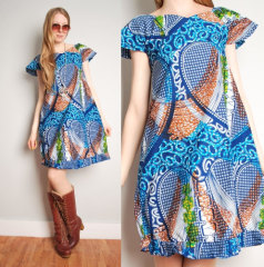 wholesale bohemian dress S-7XL fashion print women dress factory price