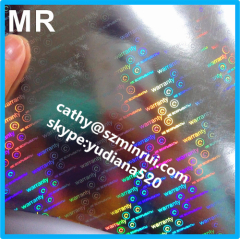 Accept custom order anti counterfeit hologram eggshell stickers