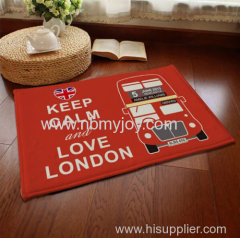 ZAKKA British cartoon style Cloth Anti Slip floor mat YD201521