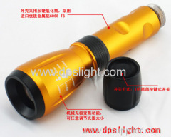 Dipusi mechanical zoom led flashlight