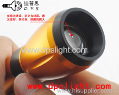 Dipusi mechanical zoom led flashlight