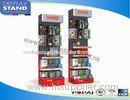 Strong Metal Retail Display Racks / Pos Floor Displayer With Hooks On Top