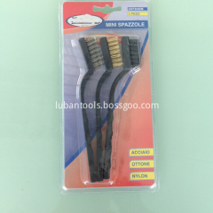 7 Inch Wire Brush Set Mini Cleaning Metal Brush