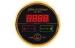 Black Round Tempered Glass Hotel Doorbell System LCD Electronic Doorplate