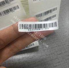 Customized Material Security Barcode Seals Lables for Warranty If Label Removed Free After-sales Void