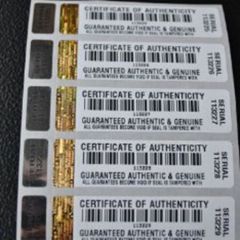 Customized Material Security Barcode Seals Lables for Warranty If Label Removed Free After-sales Void