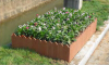 Anti splinter vinyl composite wood grain WPC flower bed