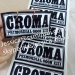 Custom Vinyl Stickers Printing Letters Destructive Vinyl Black Printed Eggshell Sticker For Sale